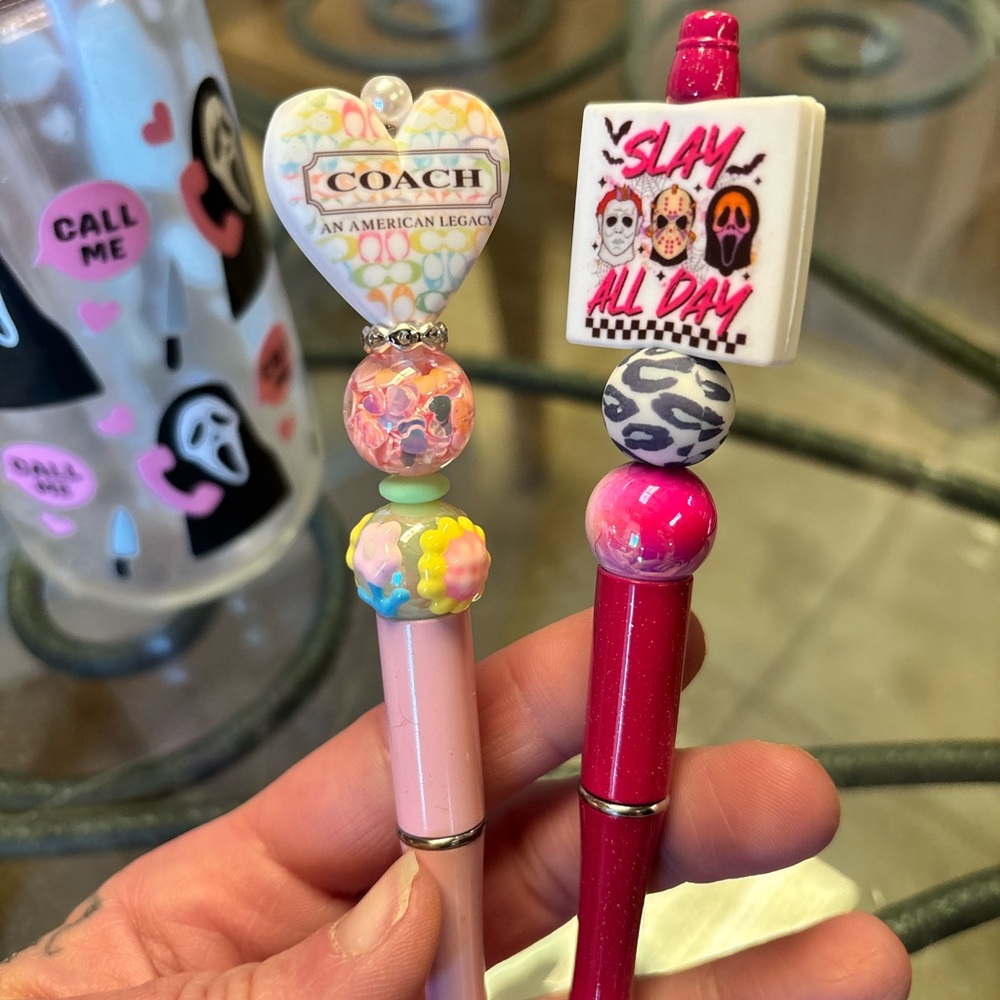 Beaded Items ( Pens, bracelets, keychains, makeup brushes)